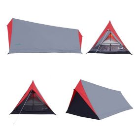 Палатка Green Glade Minicasa 2-местная, серый/красный цвет