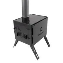 Печь дровяная Light малая, сталь 1 мм (с экранами и угловыми трубами), СЛЕДОПЫТ