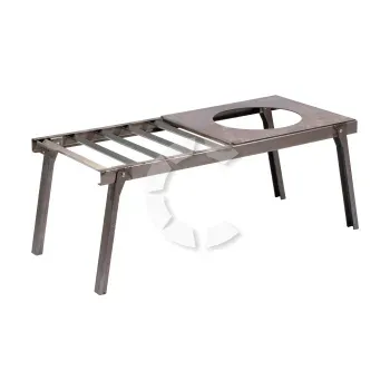 Решетка костровая усиленная 66*30*26 см с подставкой под казан, Следопыт