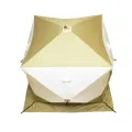 Палатка КУБ 2 Premium Long (трехслойная), оливковый-белый, Следопыт