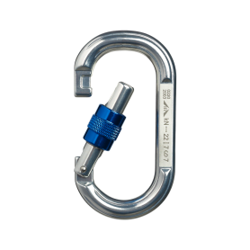 Карабин Овал дюралевый с муфтой (keylock)