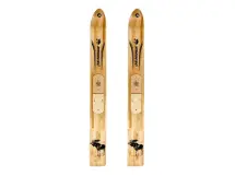 Лыжи ОХОТНИК, дерево, длина 145 см, ширина 150 мм, с накладками