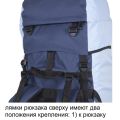 Рюкзак туристический Оптимал 2, серо-красный, 100 л, ТАЙФ