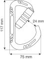 Карабин Guide XL 2Lock Blue, CAMP
