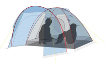 Палатка Canadian Camper Rino 2-местная, цвет woodland