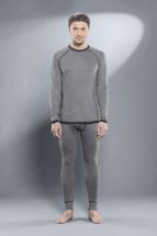 Комплект термобелья мужской Guahoo Outdoor серый меланж