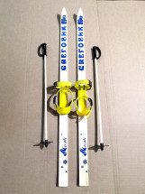 Лыжный комплект (лыжи + крепления &quot;Baby&quot; + палки) 70 см