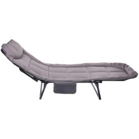 Раскладушка кемпинговая складная 195*64*30 см, серый