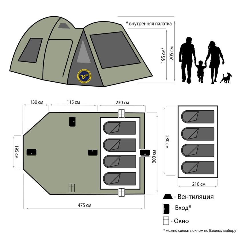 Палатка автомат Ultra Premium Solar Control с защитой от ультрафиолета, Maverick