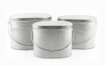 Набор из 3-х низких котелков 6;7,5;9,5 л &amp;quot;Матрешка&amp;quot; (титан) Роза Ветров