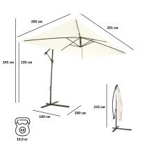 Зонт садовый бежевый, 6401, Green Glade