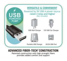 Кровать надувная Mid-Rise Comfort, 152х203х36см, с насосом USB