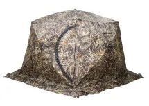 Палатка зимняя ЧУМ 2 (трехслойная, камыш с выводом под трубу и навесом)